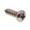 Prime-Line Sheet Metal Screw, Self-Tap Pan Head Phillip Drive No. 4 X 3/8in 18-8 Stainless Steel 100PK 9018923 - alternate 1